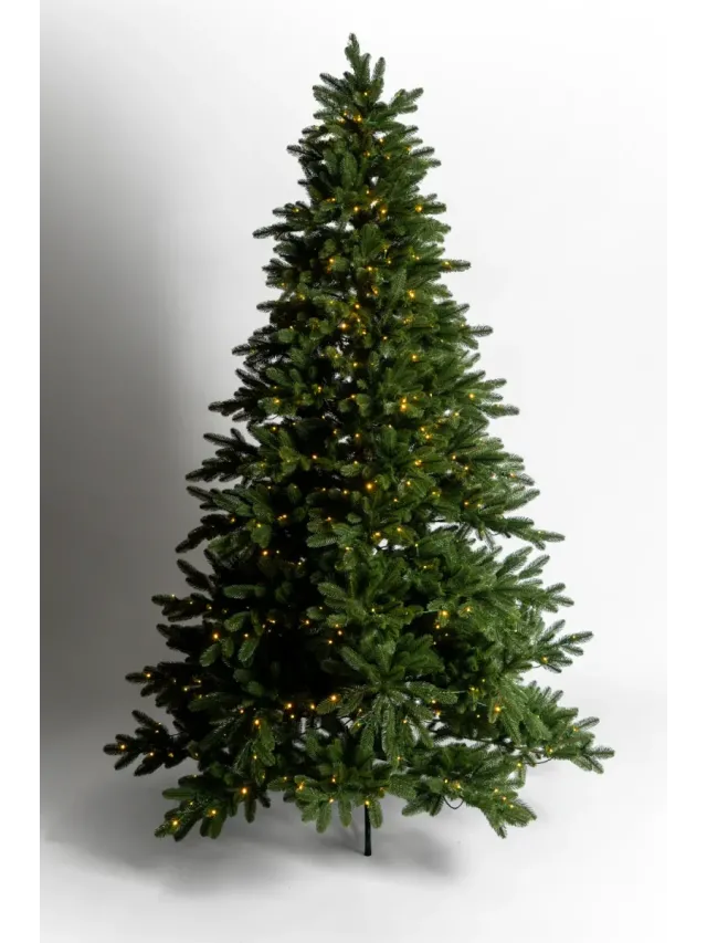 Brad artificial Norwegian Light 230 cm QC441, 1150 Ramuri 2D + 3D PE, Circumferinta Bazei 289 cm